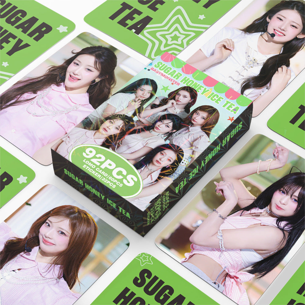 [Në Gjendje] Babymonster 'Sugar Honey Ice Tea' lomocards (92pcs)