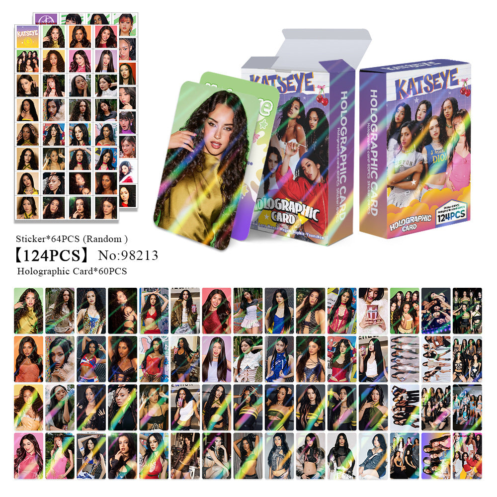 [Në Gjendje] KATSEYE purple holographic lomocards (124pcs)