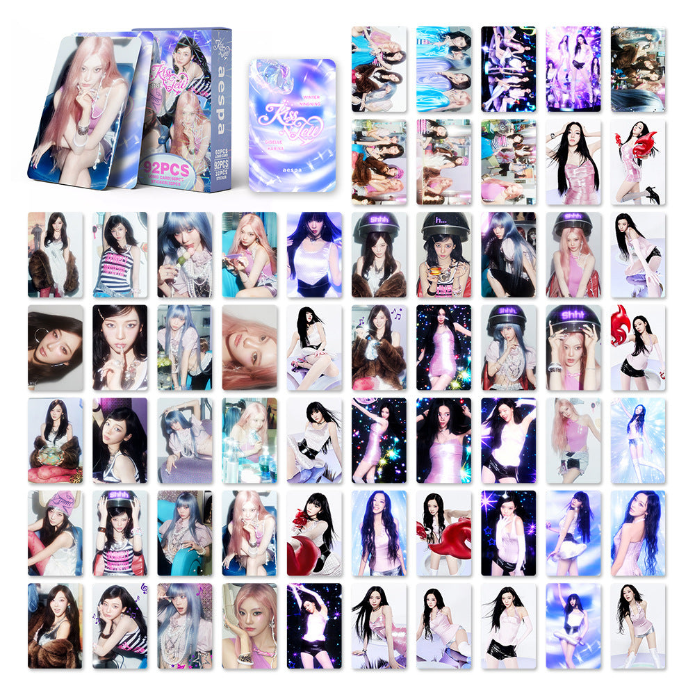 [Në Gjendje] aespa Japanese 'KISS N TELL' lomocards (92pcs)