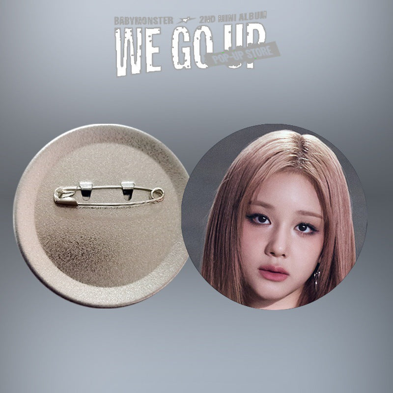 [PRE-ORDER] BABYMONSTER 'We Go Up' Picture Badge / Mirror Keychain