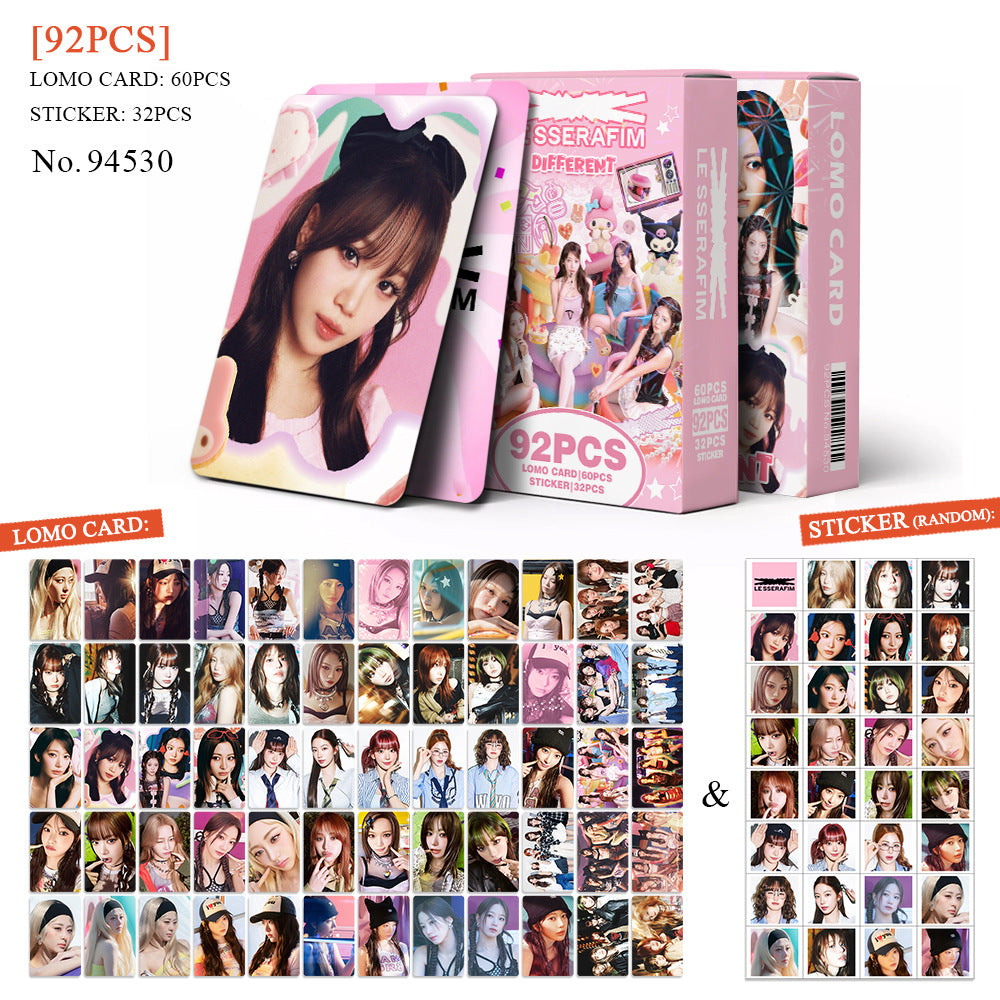 PRE-ORDER] Le Sserafim 'Different' lomocards (92pcs