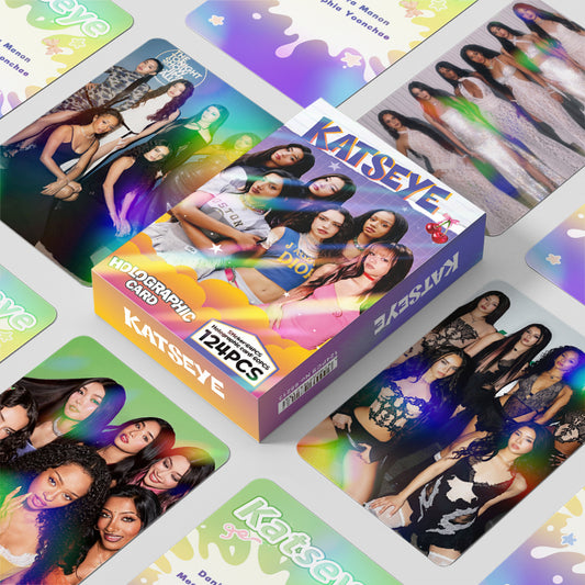 [Në Gjendje] KATSEYE purple holographic lomocards (124pcs)