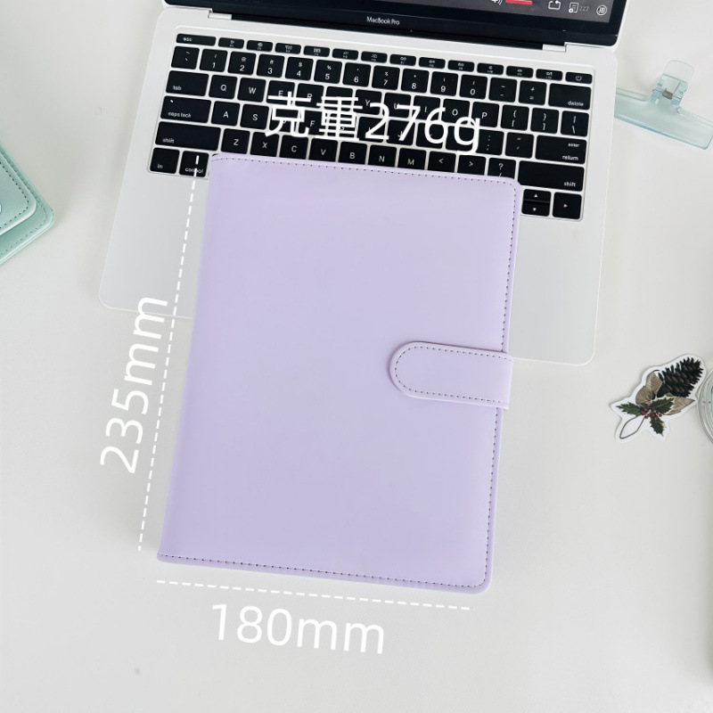 [Në Gjendje] A5 Purple Leather Binder
