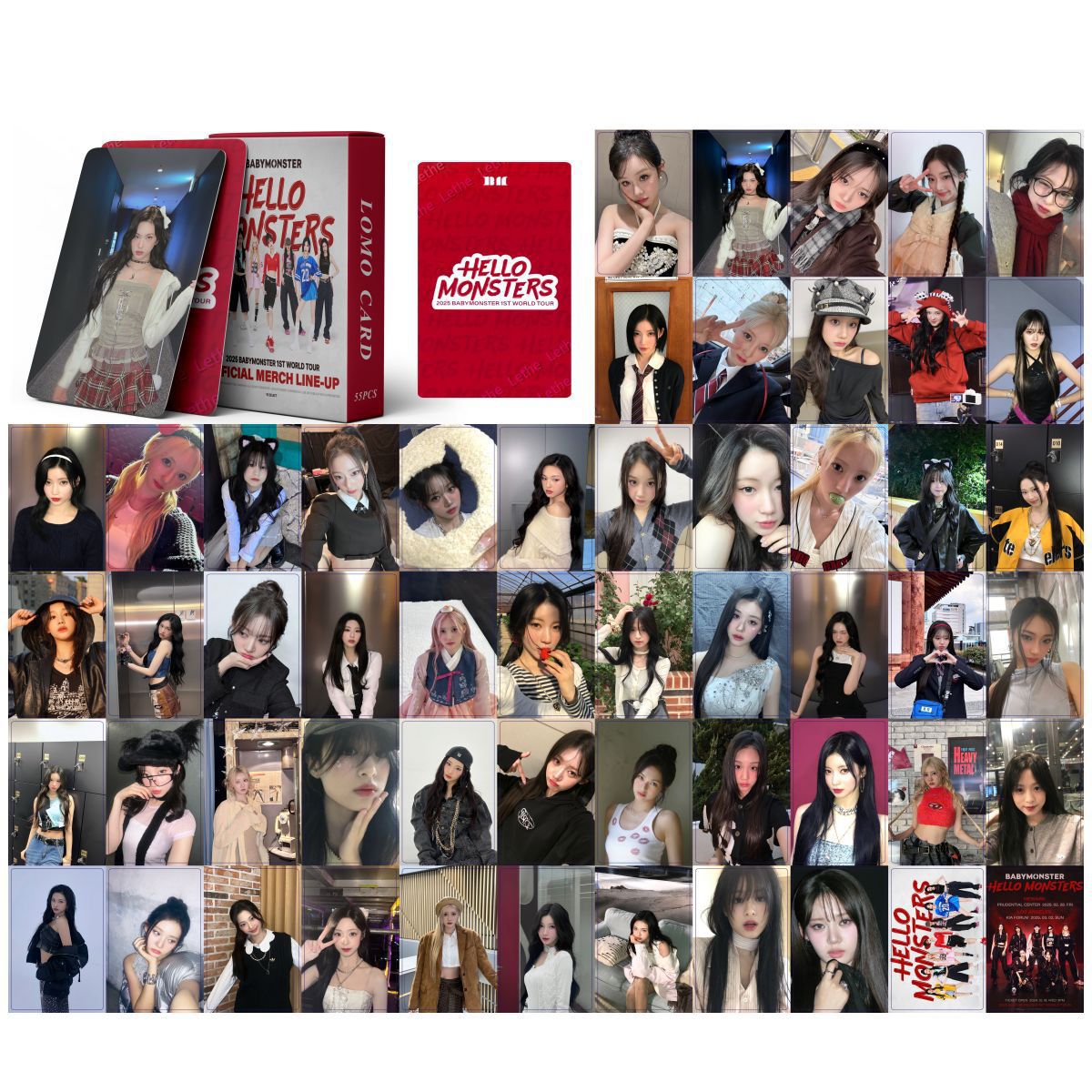 [Në Gjendje] BABYMONSTER 'Hello Monsters' lomocards (55pcs)