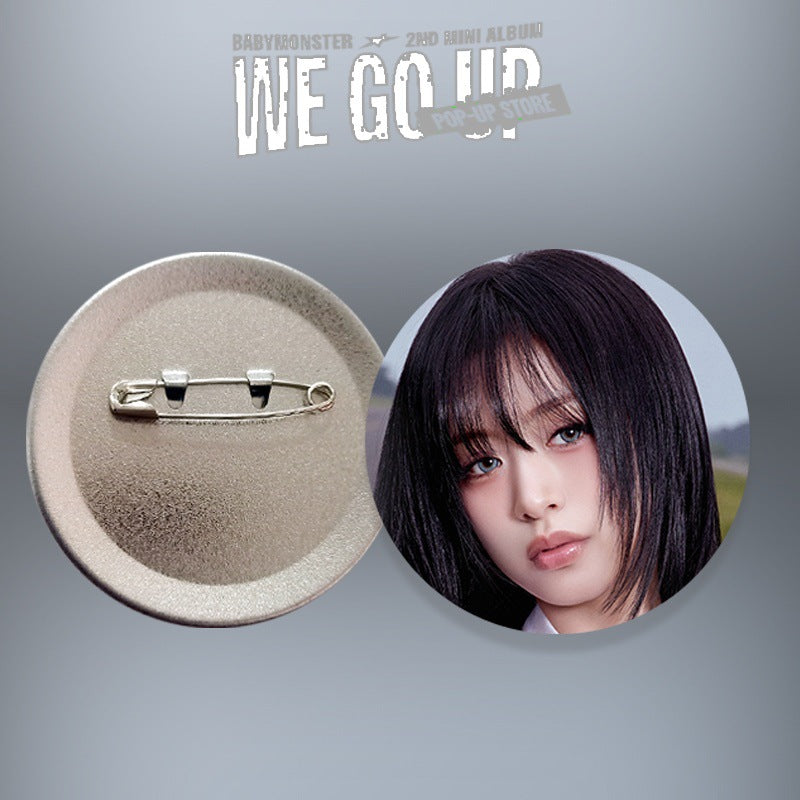 [PRE-ORDER] BABYMONSTER 'We Go Up' Picture Badge / Mirror Keychain