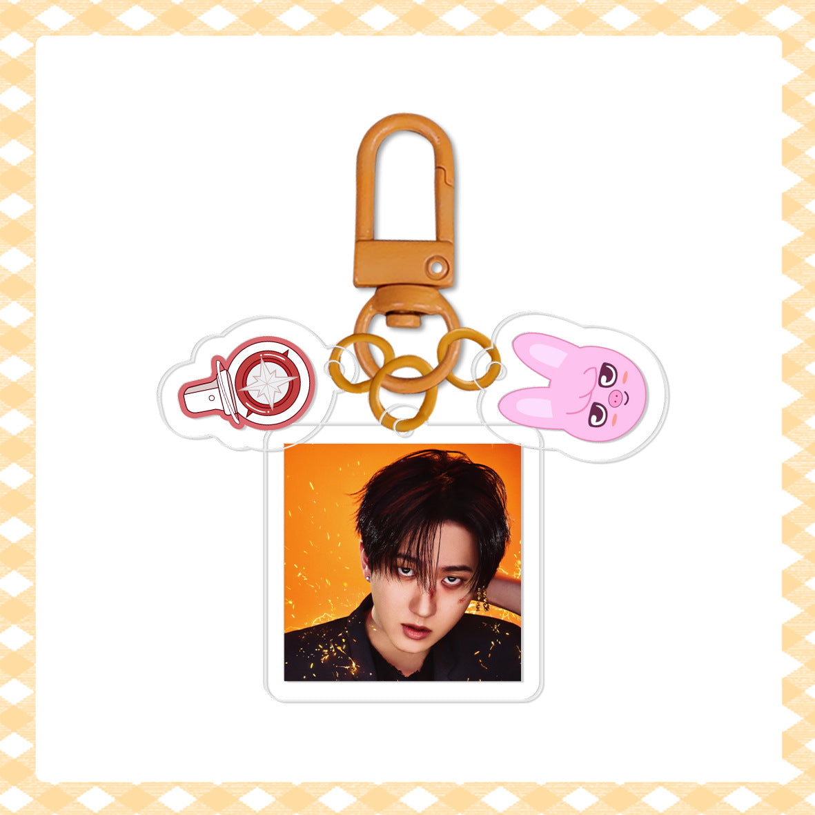 [Në Gjendje] Stray Kids 'Run It' Acrylic Keyring | HD Photo + Charm