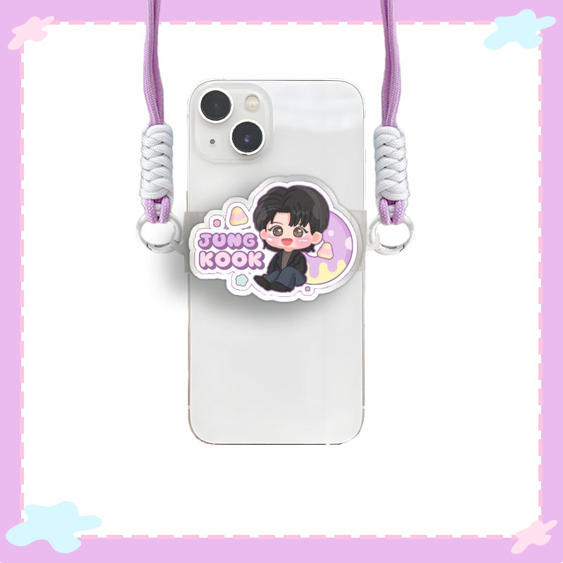 [PRE-ORDER] BTS Illustrated Acrylic Clip Smartphone Holder