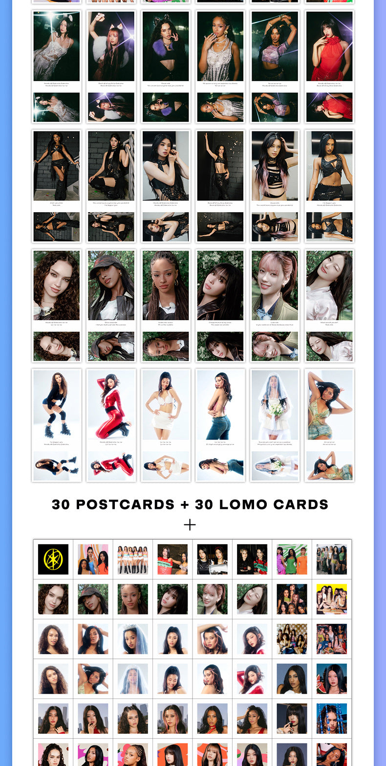 [PRE-ORDER] Katseye Mega Pack | 420 Sheets – Lomocards + Postcards + Stickers