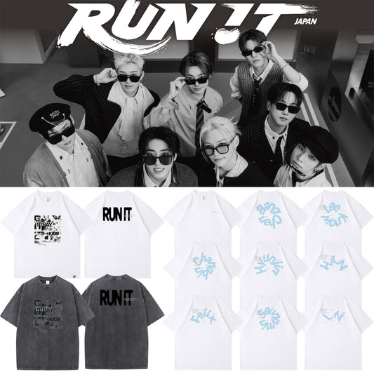 [PRE-ORDER] Stray Kids 2026-2027 World Tour 'RUN IT' Japan Stop T-Shirt