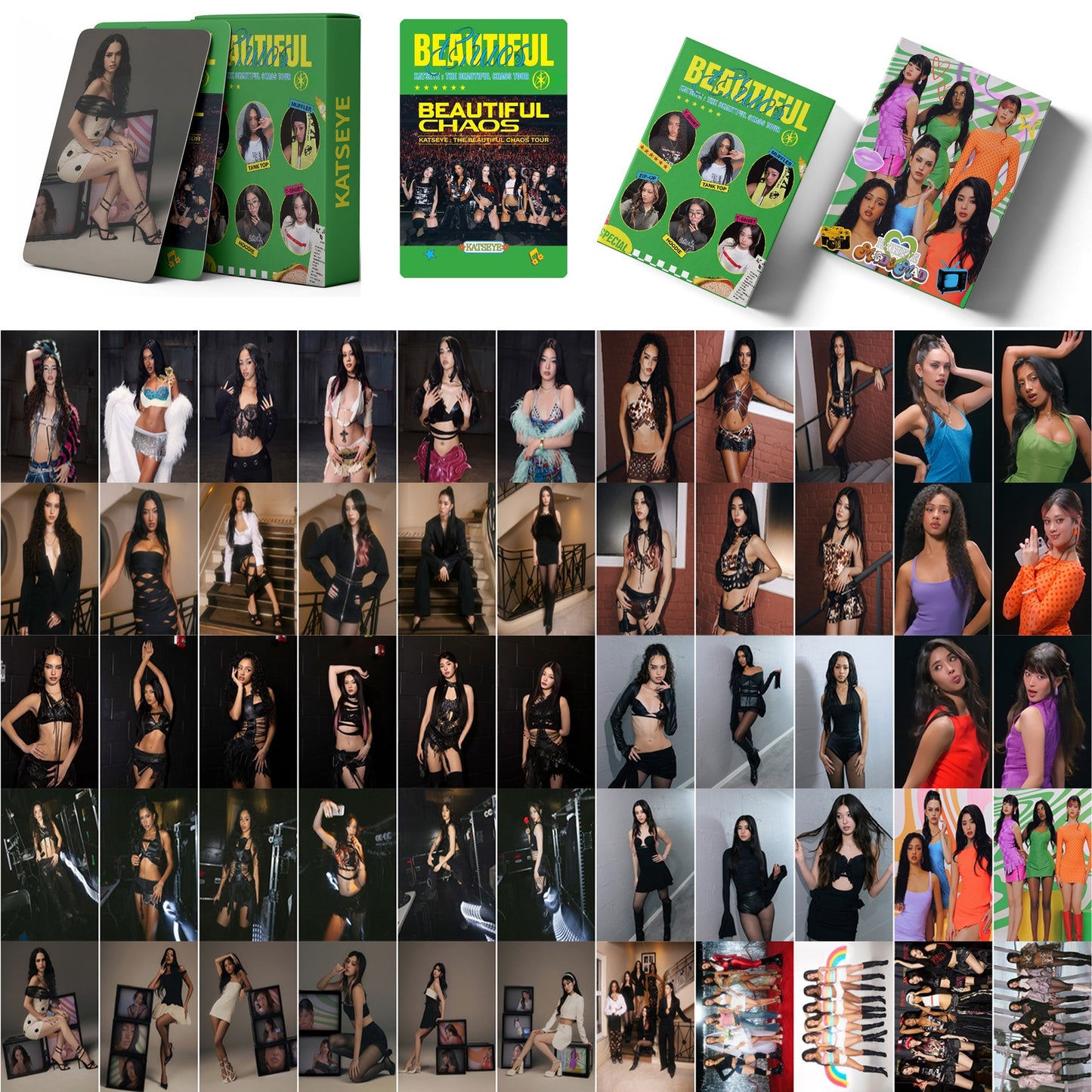 [Në Gjendje] KATSEYE 'Beautiful Chaos' updated lomocards (55pcs)