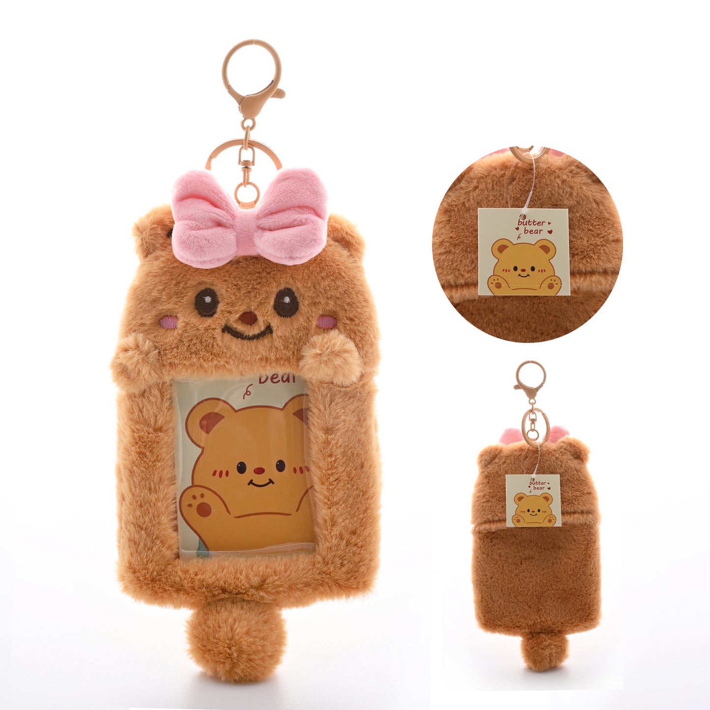 [PRE-ORDER] Butter Bear Pink Plush Pc Holder