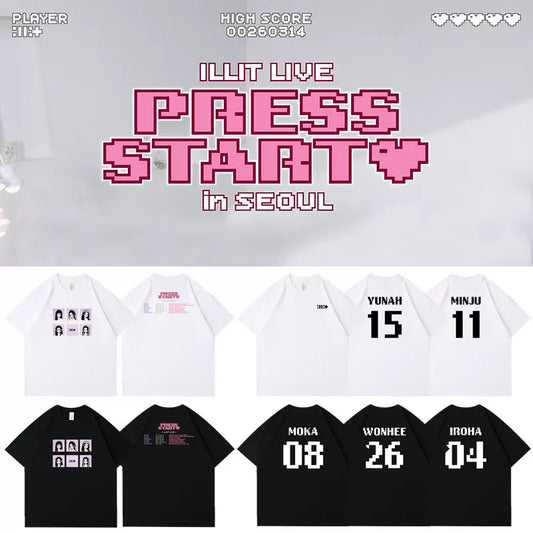 [PRE-ORDER] ILLIT 'Press Start' T-shirt