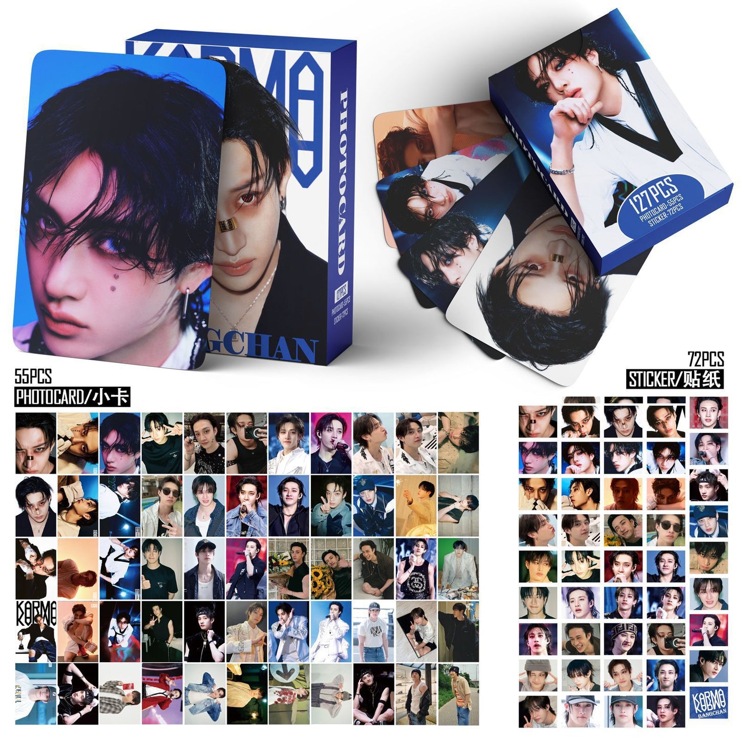 [PRE-ORDER] STRAY KIDS Bang Chan 'KARMA' lomocards (127pcs)