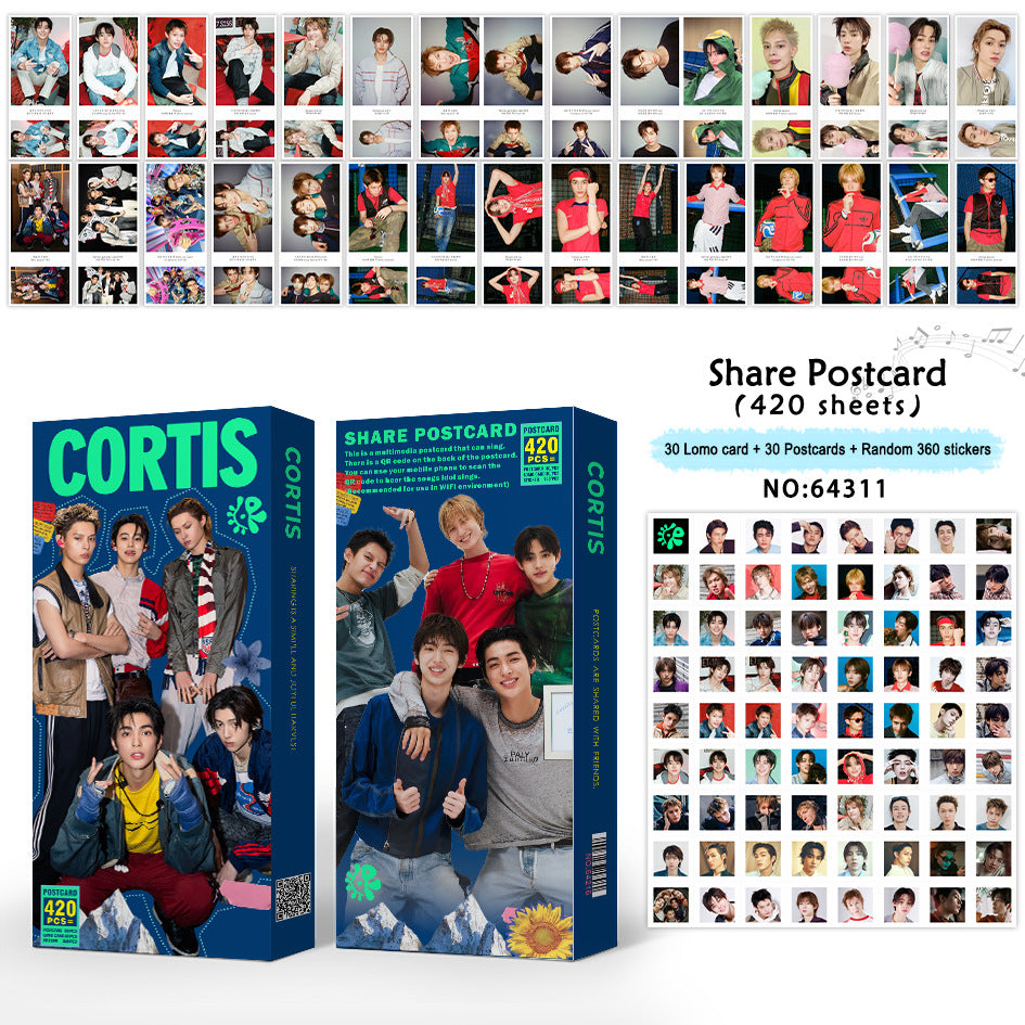 [Në gjendje] CORTIS Mega Pack | 420 Sheets – Lomocards + Postcards + Stickers
