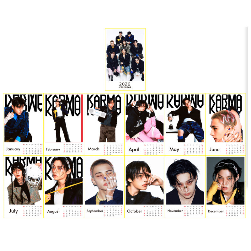 [PRE-ORDER] STRAY KIDS 2026 Desk Calendar | HD Member Photos