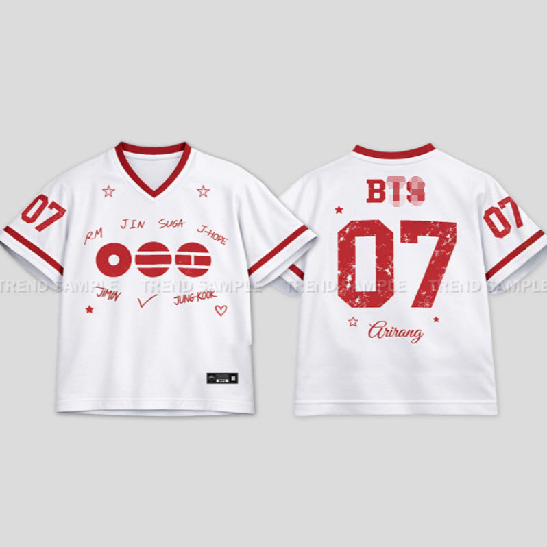 [PRE-ORDER] BTS ARIRANG Jersey White | BTS 07
