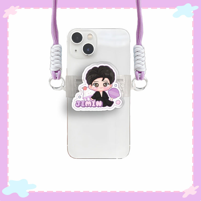 [PRE-ORDER] BTS Illustrated Acrylic Clip Smartphone Holder