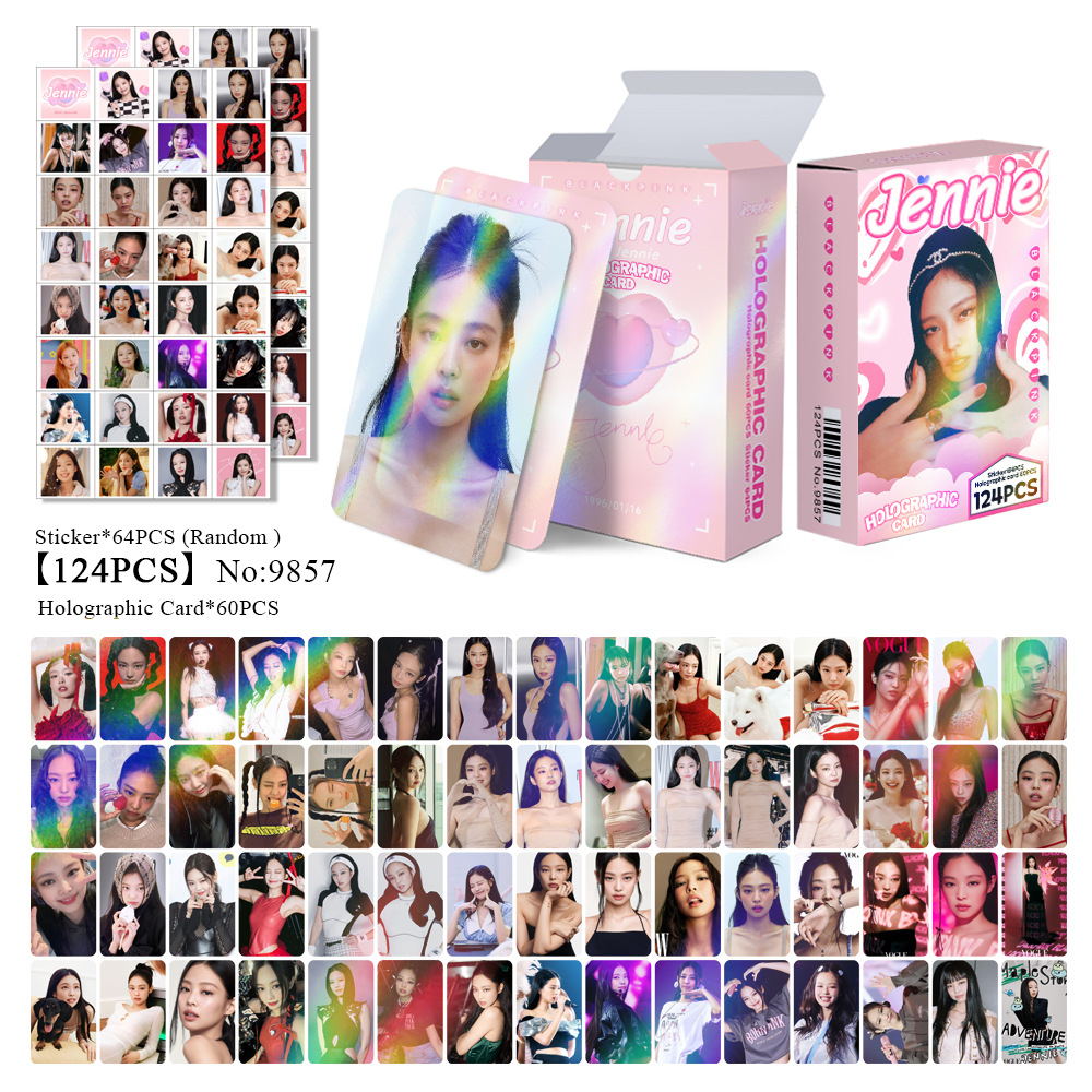 [PRE-ORDER] JENNIE holographic lomocards (124pcs)