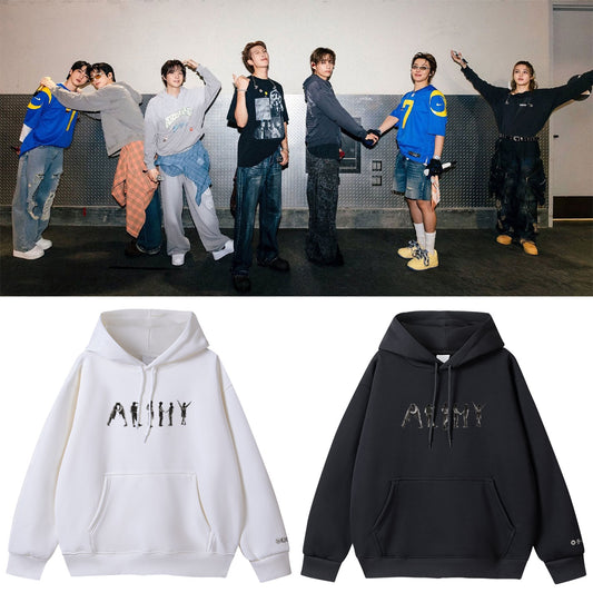[PRE-ORDER] BTS ARMY Name Outlined Hoodies