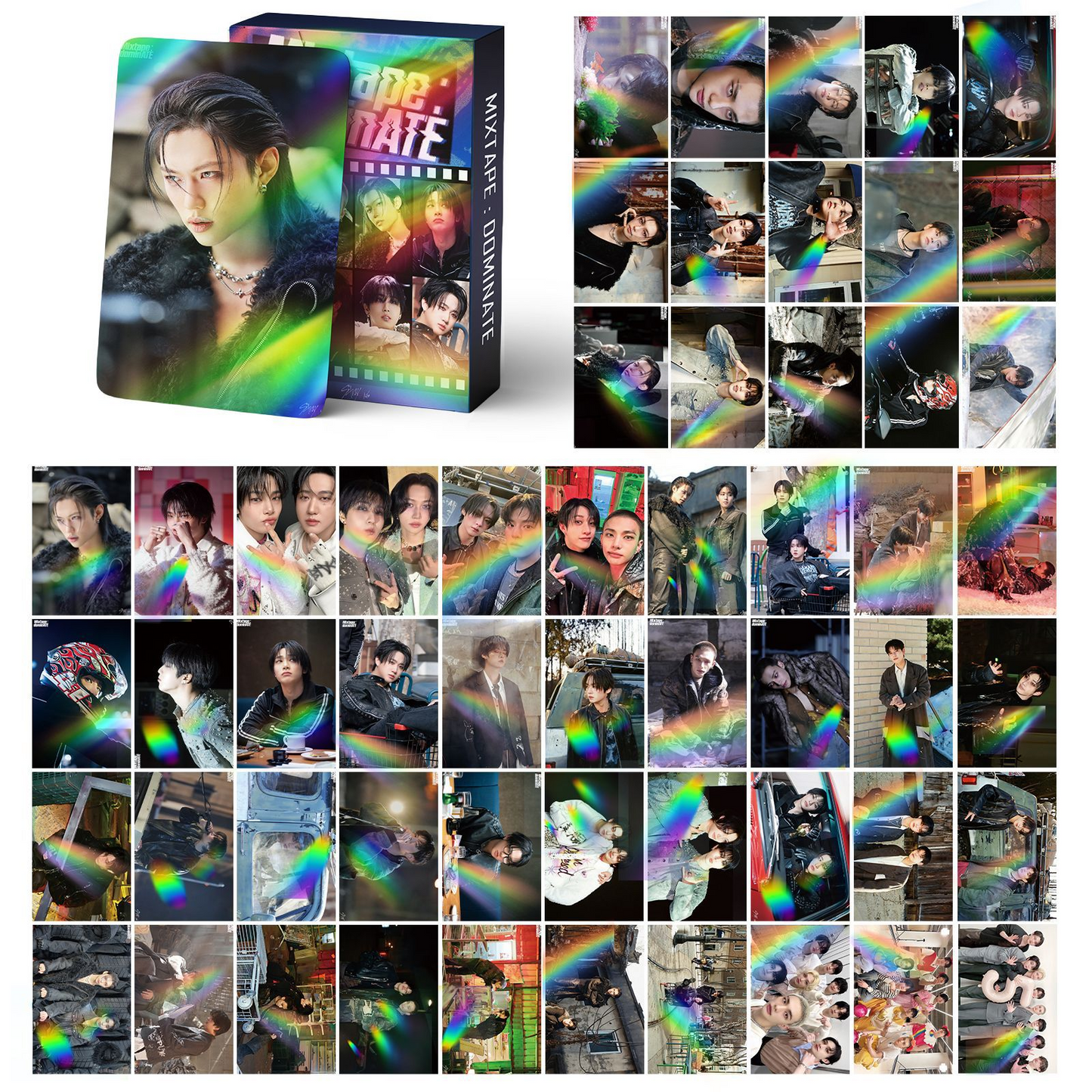 [BULK PRE-ORDER] Set of 5 ALL BOY GROUPS Lomocard Packs (55pc)