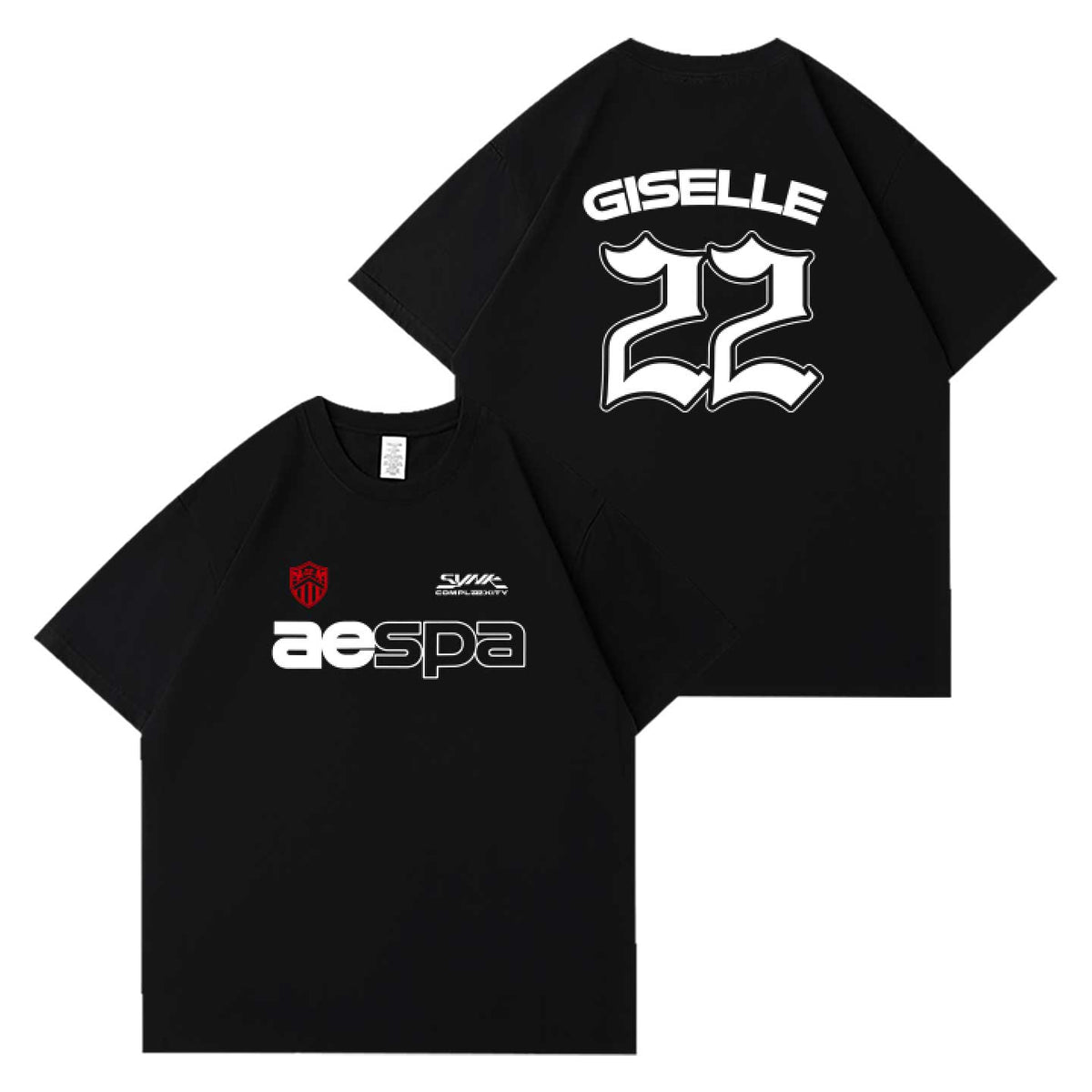 aespa tour t-shirt GISELLE black version 22