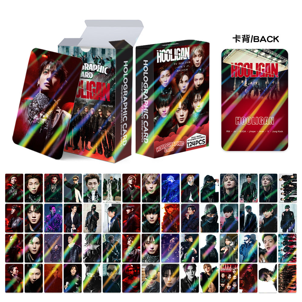[PRE-ORDER] BTS 'Hooligan' holographic lomocards (124pcs)
