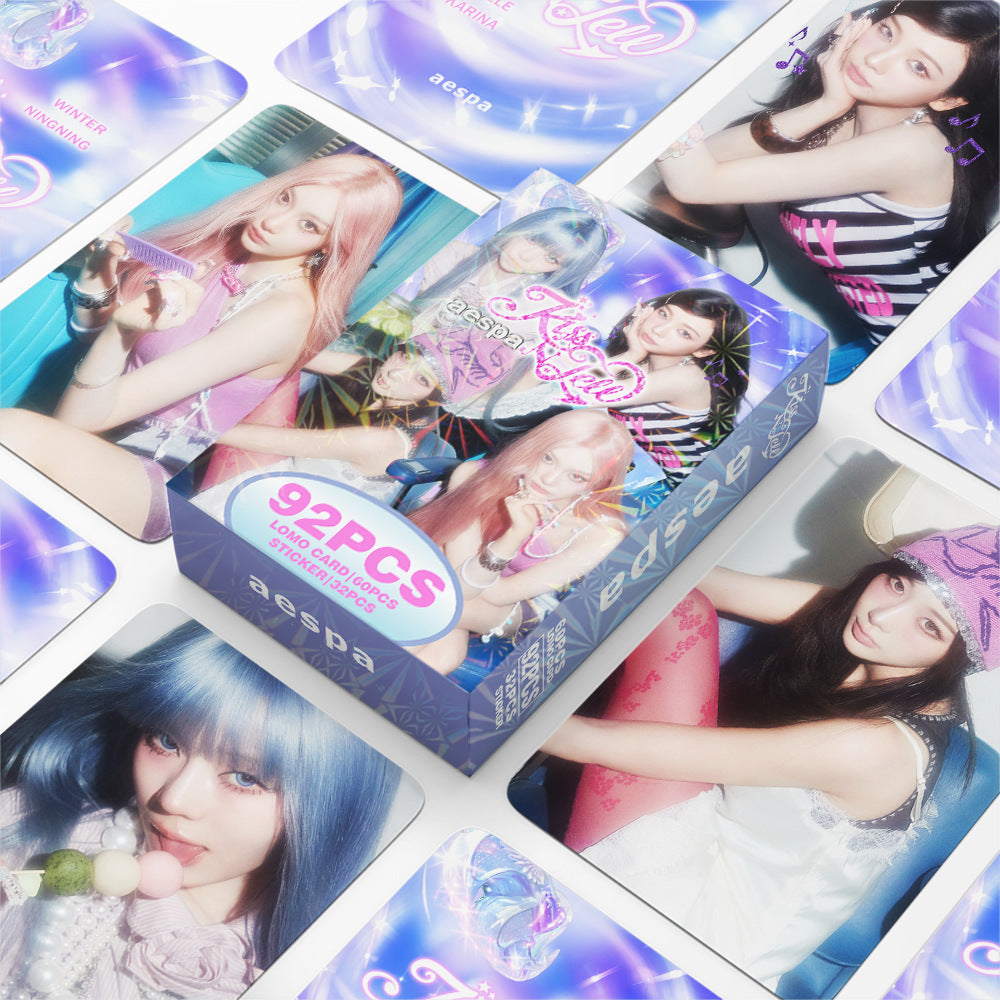 [Në Gjendje] aespa Japanese 'KISS N TELL' lomocards (92pcs)