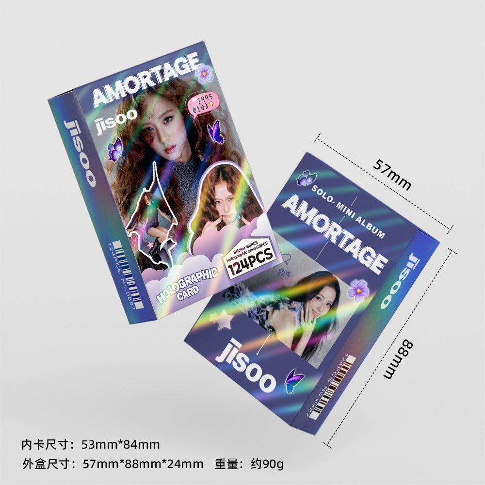[On The Way] Blackpink Jisoo Amortage holographic lomocards (124pcs)