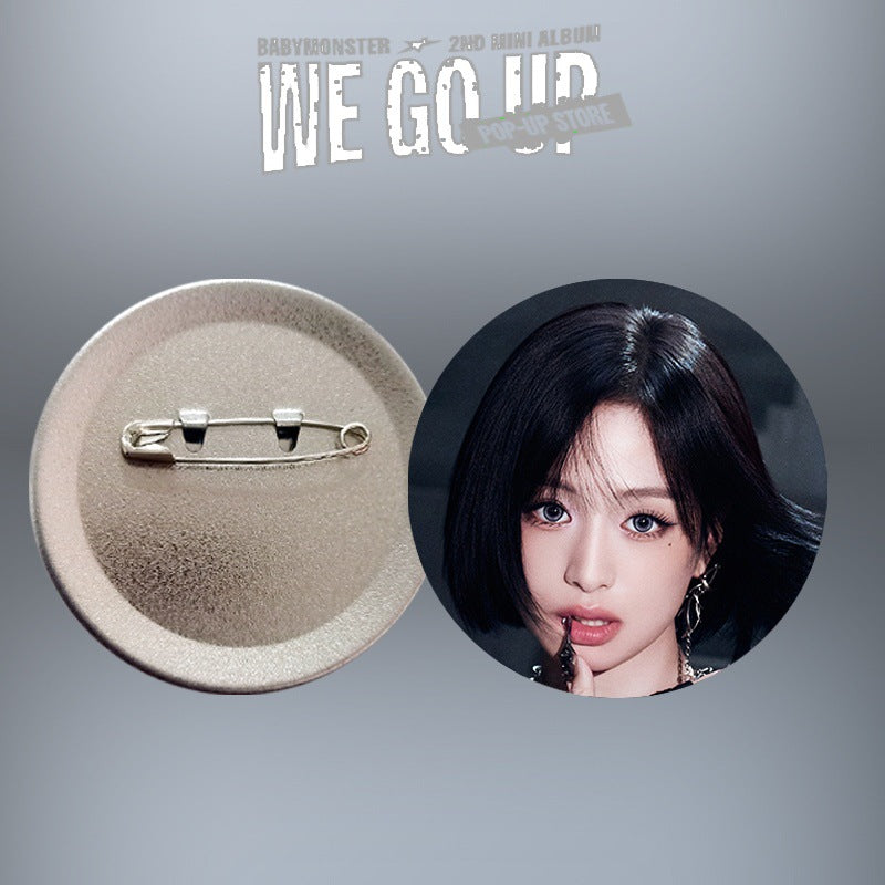 [PRE-ORDER] BABYMONSTER 'We Go Up' Picture Badge / Mirror Keychain