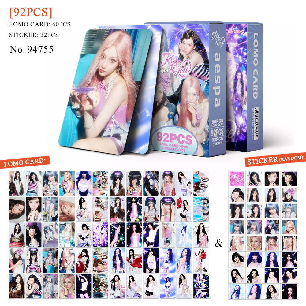 [Në Gjendje] aespa Japanese 'KISS N TELL' lomocards (92pcs)