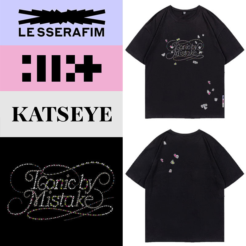[PRE-ORDER] Le Sserafim, Illit, Katseye 'Iconic By Mistake' T-shirt