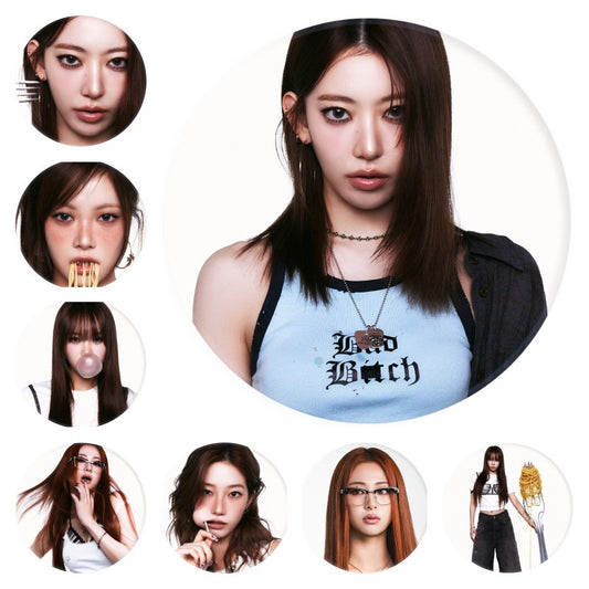 [PRE-ORDER] LE SSERAFIM 'Spaghetti' Picture Badge / Mirror Keychain