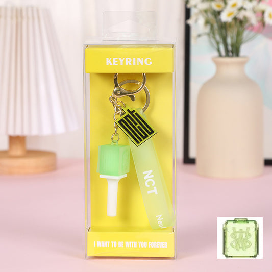 [Në Gjendje] NCT Wish 3D Soft Rubber Lightstick Keyrings