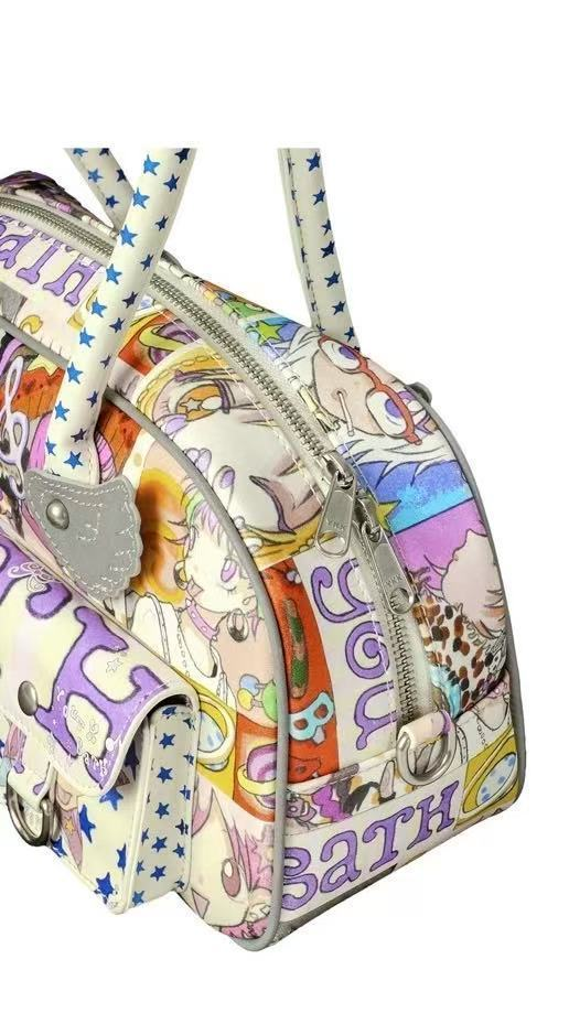 [PRE-ORDER] Korean Youthbath x Oliwa Y2K Wings Printed Boston Bag (Spring 2025)