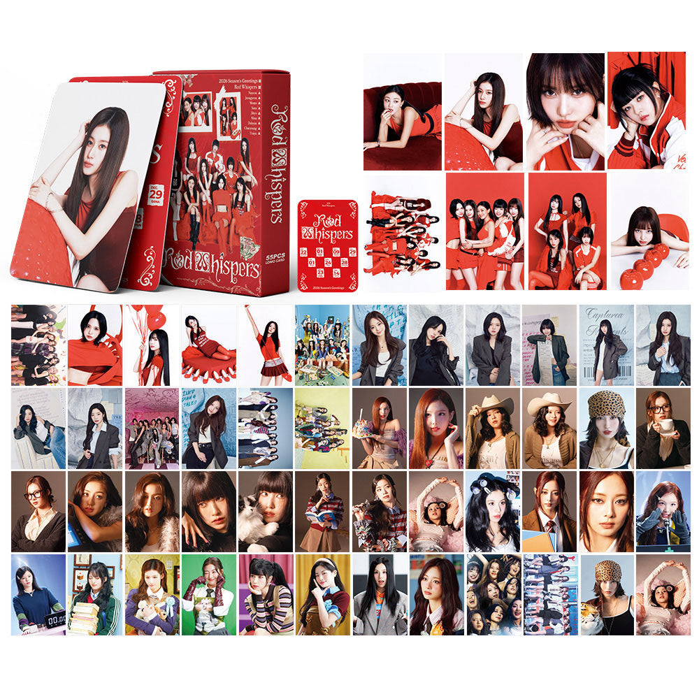 [Ne Gjendje] TWICE '2026 Red Whispers' lomocards (55pcs)