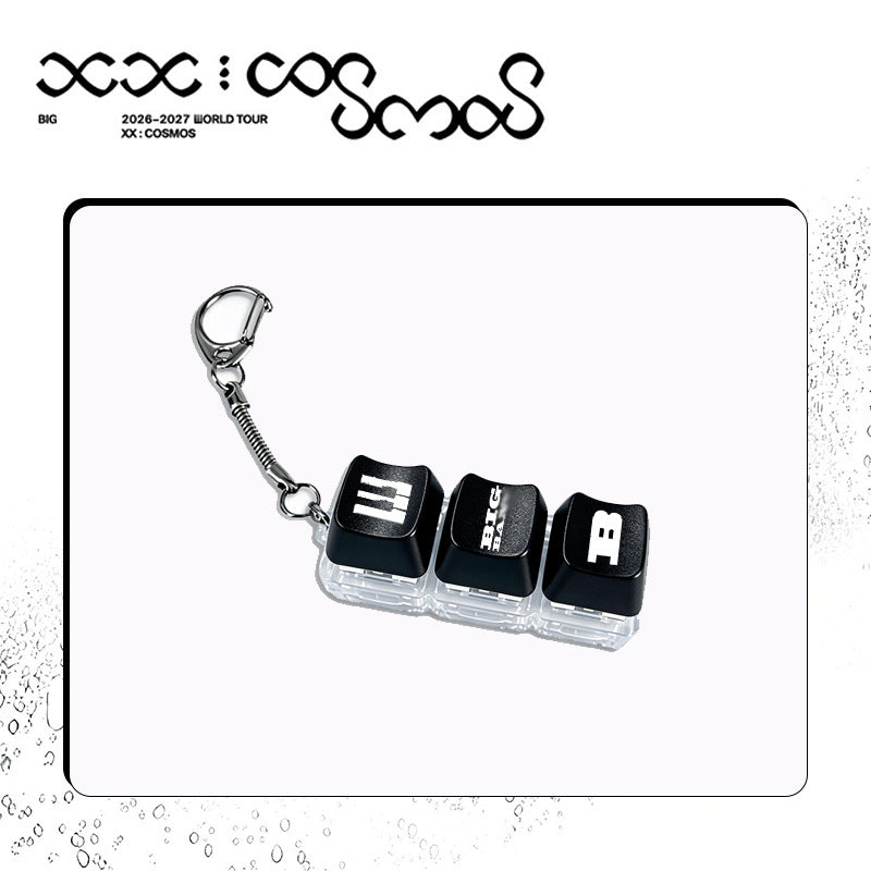 Style 1 black keycap keychain