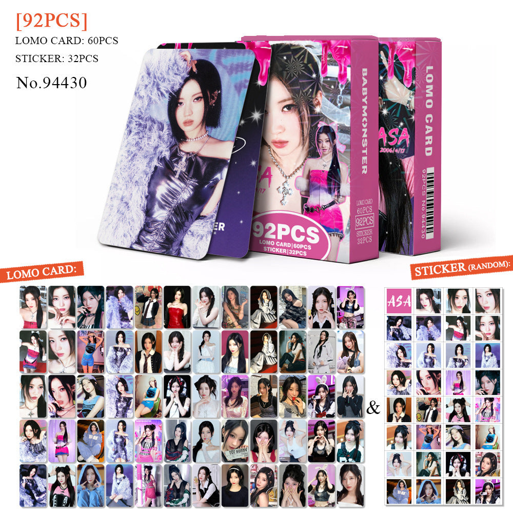 [Në Gjendje] BABYMONSTER ASA member lomocards (92pcs)