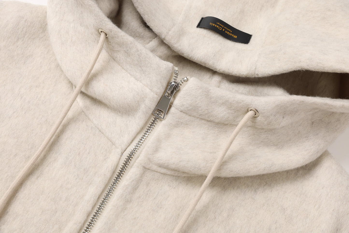 [PRE-ORDER] High-End Loose Casual Hooded Woolen Coat – Winter 2025 Korean Style