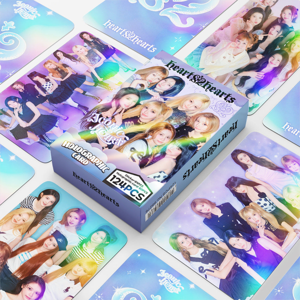 [Në Gjendje] Hearts2Hearts 'Iconic Heart' Lomocards (124pcs)