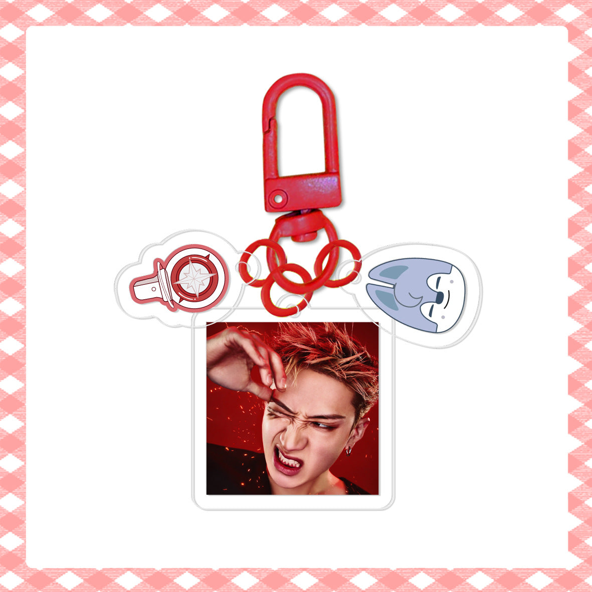 [Në Gjendje] Stray Kids 'Run It' Acrylic Keyring | HD Photo + Charm