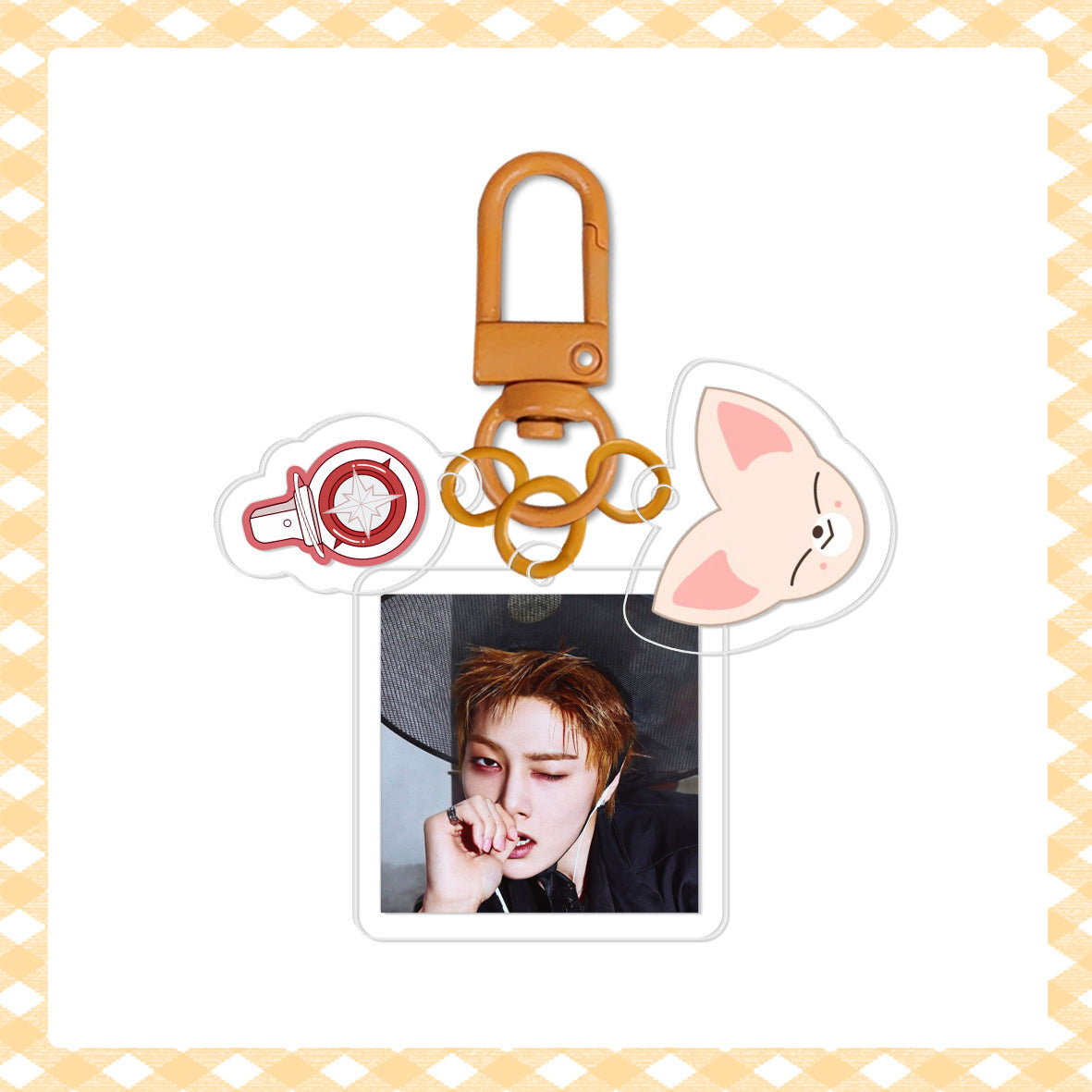 [Në Gjendje] Stray Kids 'Run It' Acrylic Keyring | HD Photo + Charm