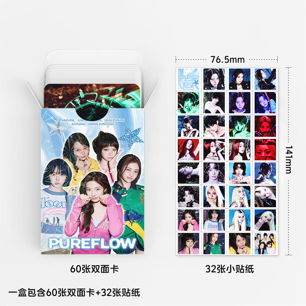 [Në Gjendje] Le Sserafim 'Pureflow' lomocards (92pcs)