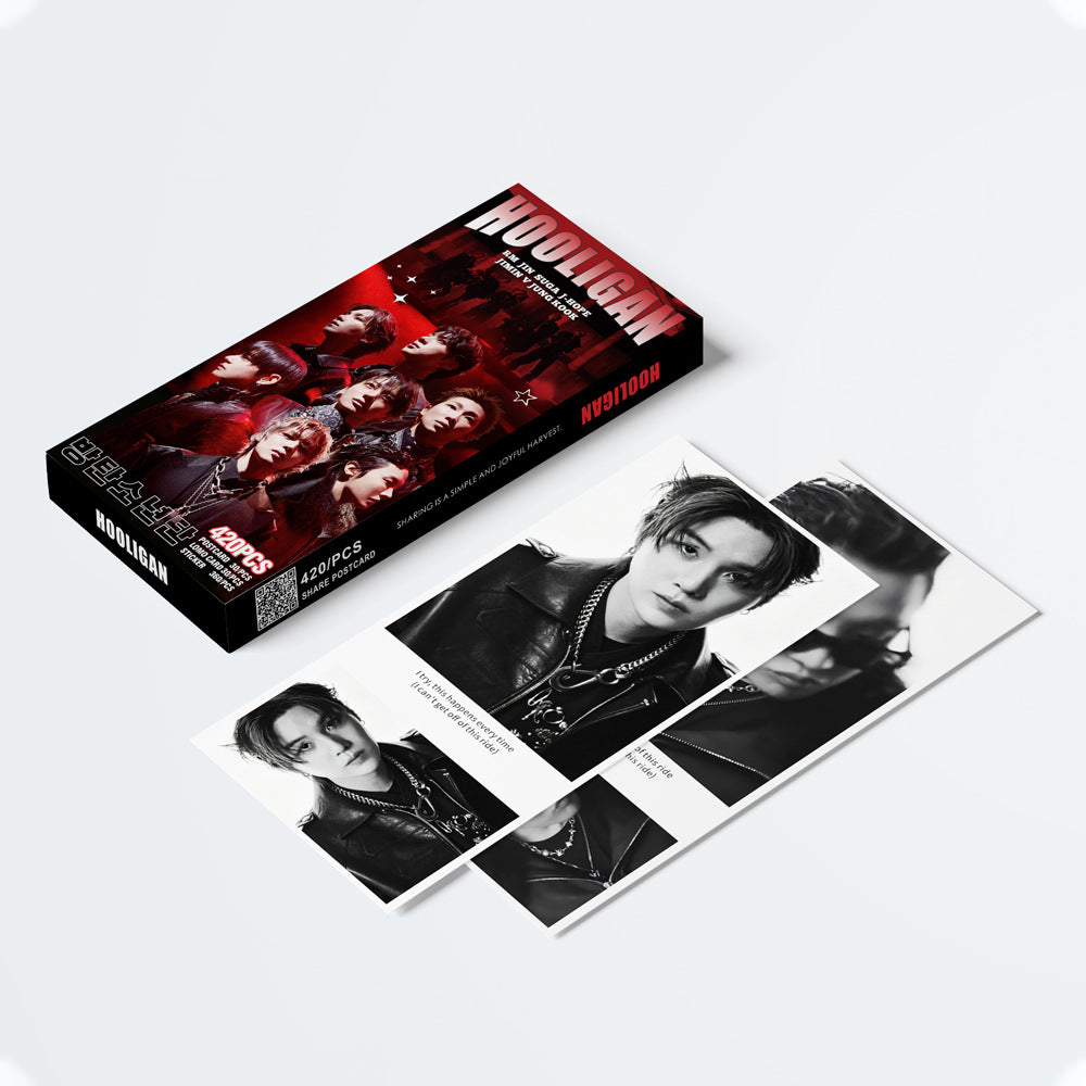 [Në Gjendje] BTS 'Hooligan' Mega Pack | 420 Sheets – Lomocards + Postcards + Stickers (Copy)