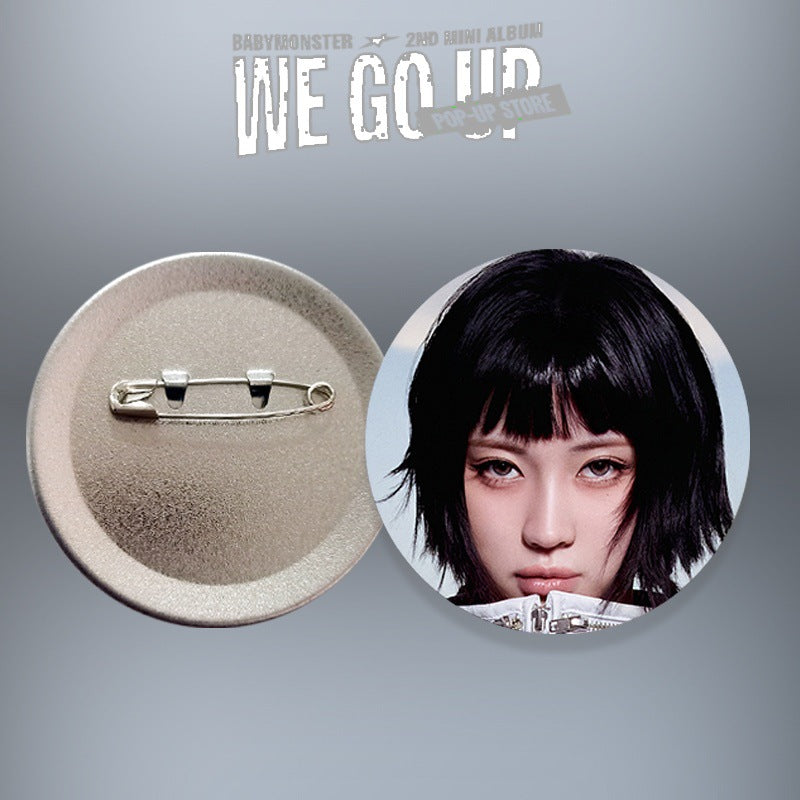 [PRE-ORDER] BABYMONSTER 'We Go Up' Picture Badge / Mirror Keychain