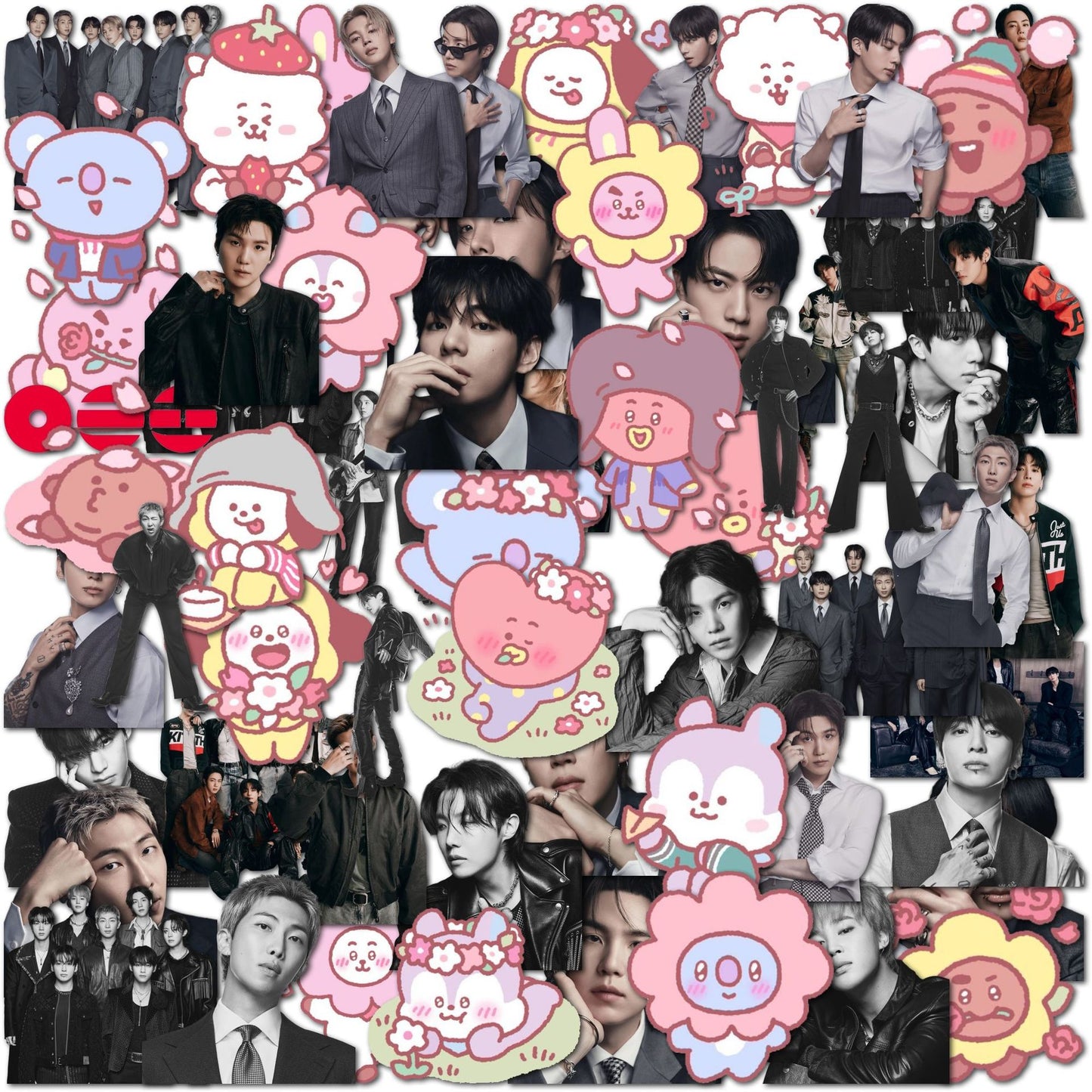 [Ne Gjendje] BTS Arirang BT21 Sticker Set (64pcs)