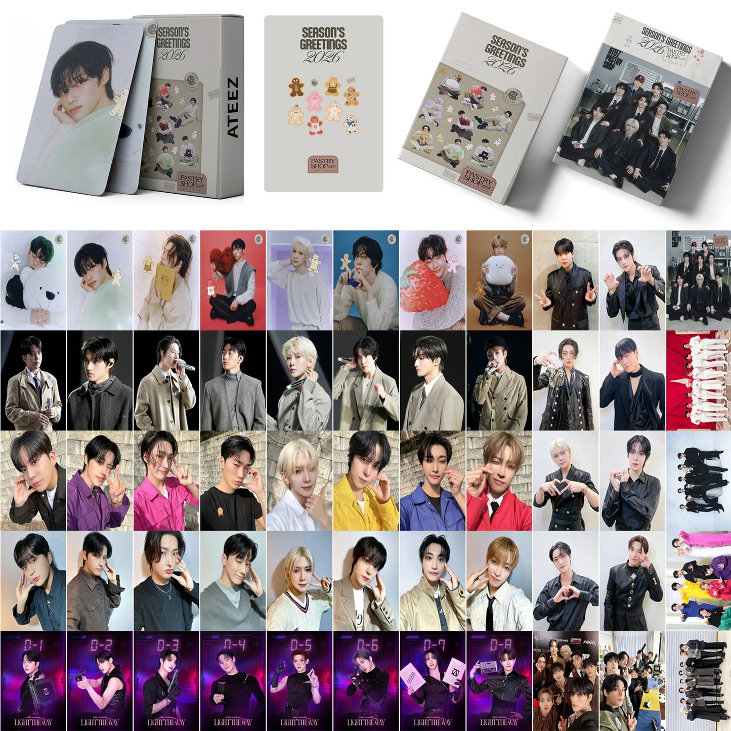 [Në Gjendje] ATEEZ 'Season's Greetings' lomocards (55pcs)