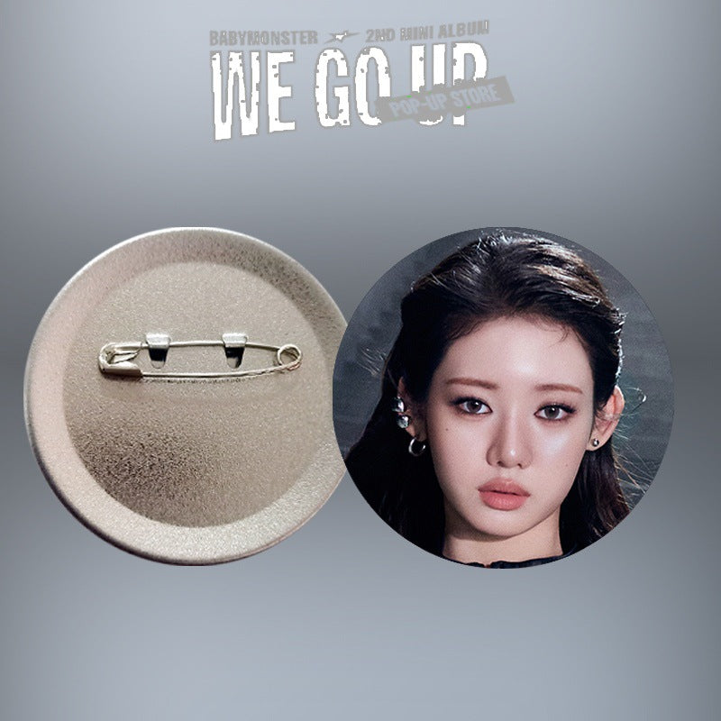 [PRE-ORDER] BABYMONSTER 'We Go Up' Picture Badge / Mirror Keychain