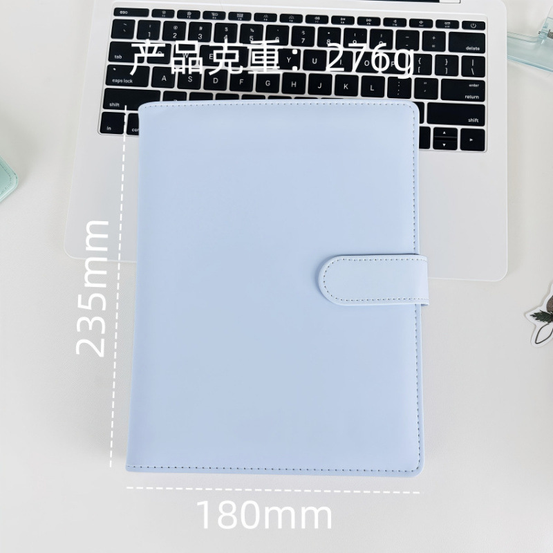 [Në Gjendje] A5 Pure Color Leather Binder