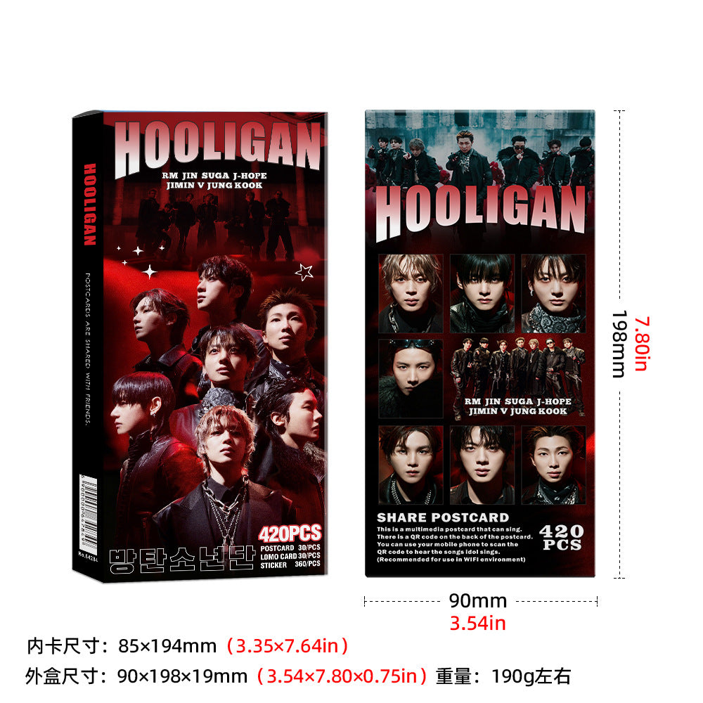 [Në Gjendje] BTS 'Hooligan' Mega Pack | 420 Sheets – Lomocards + Postcards + Stickers (Copy)