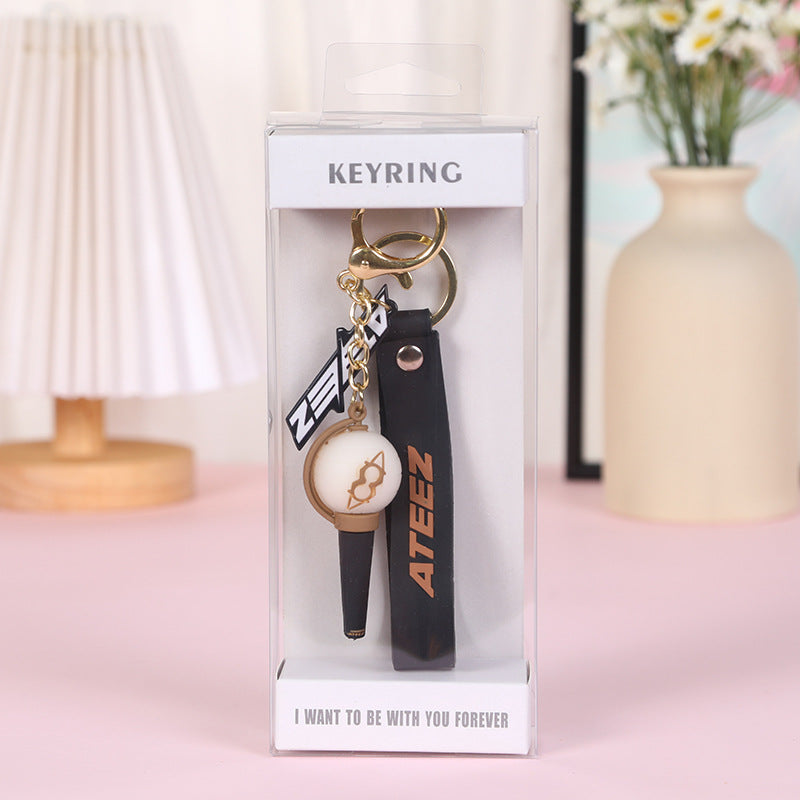 [PRE-ORDER] ATEEZ 3D Soft Rubber Lightstick Keyring